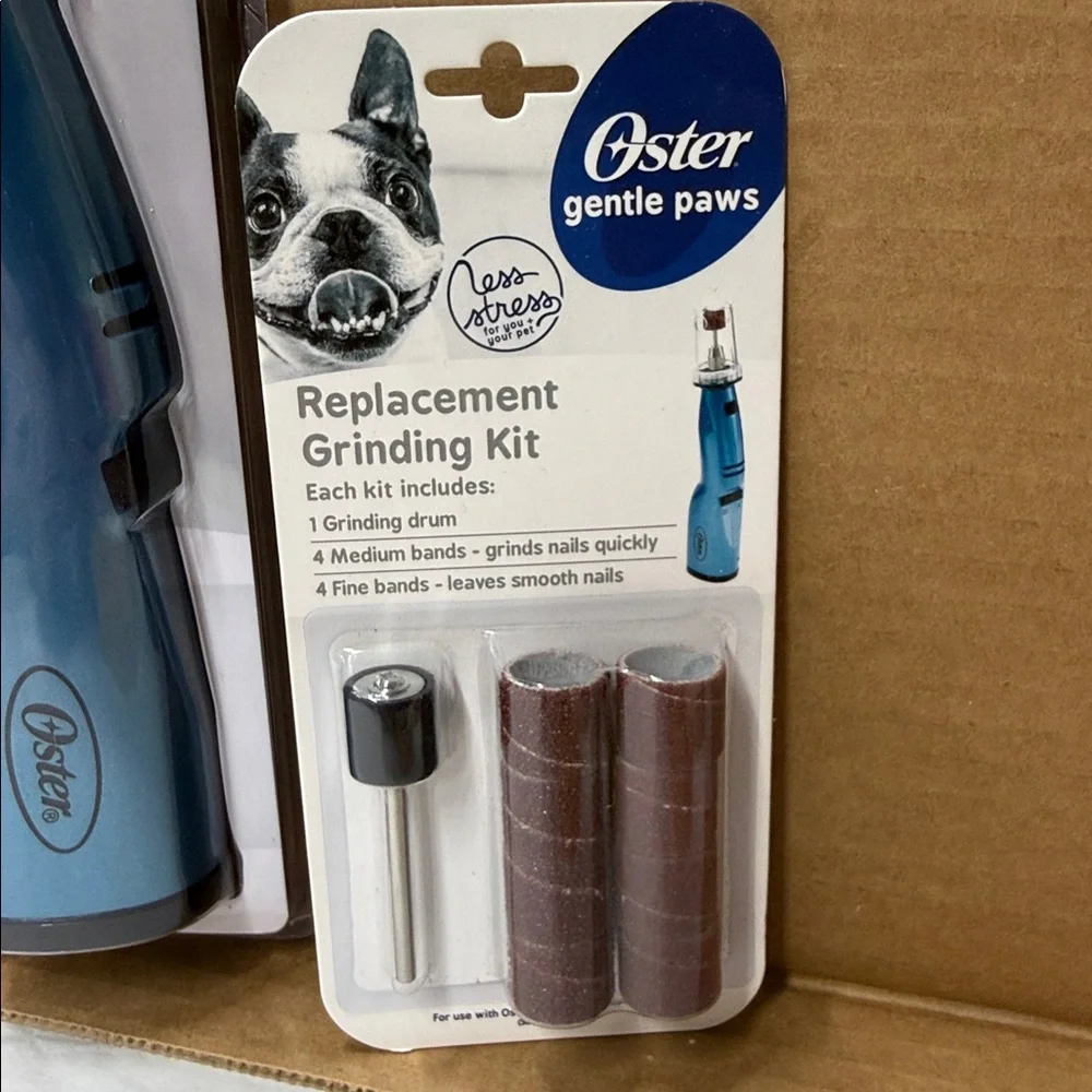 ⭐️Oster Gentle Paws Blue Nail Grinder with Replacement Kit